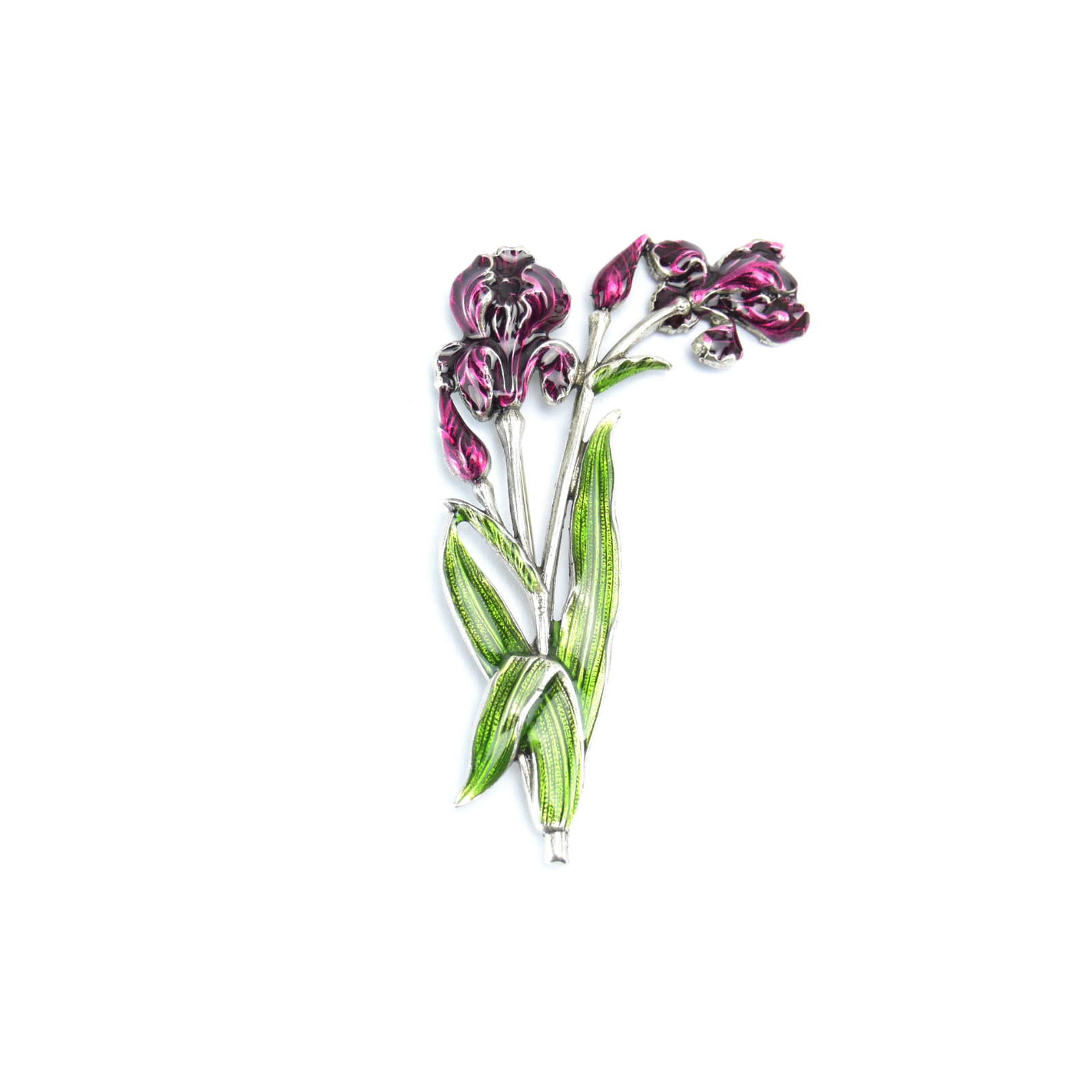 Broche Iris en fleur
