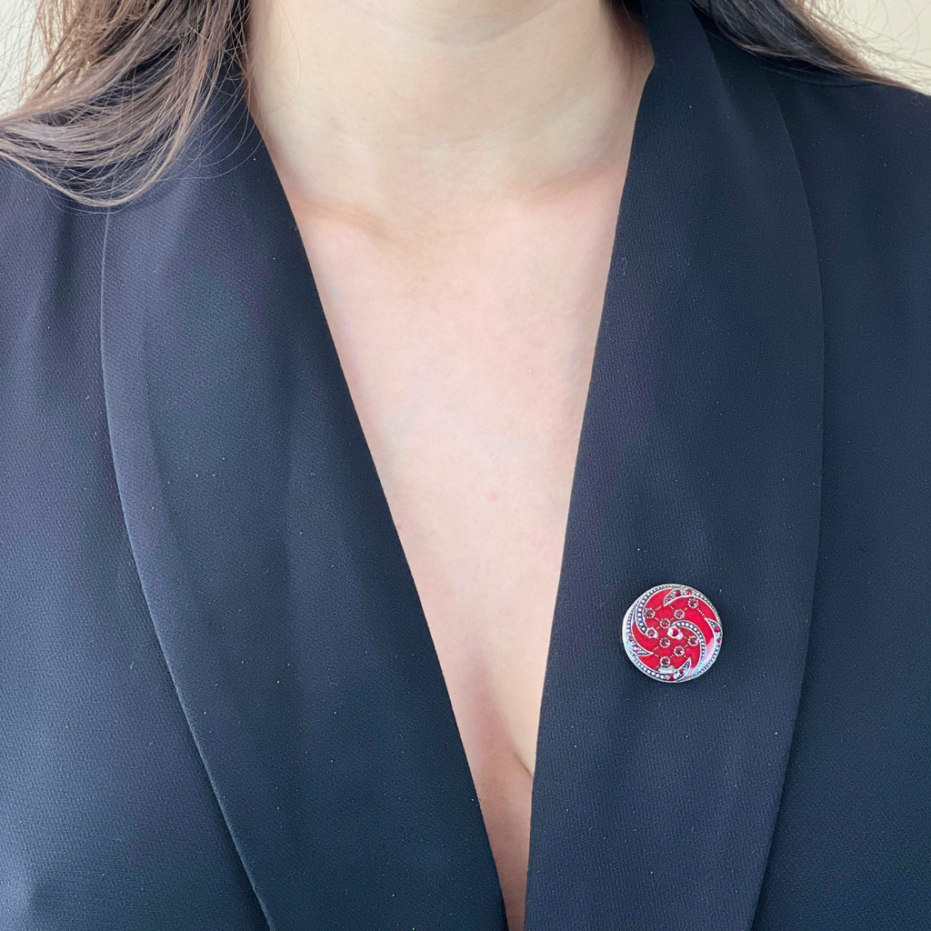 Broche Orion Argentée