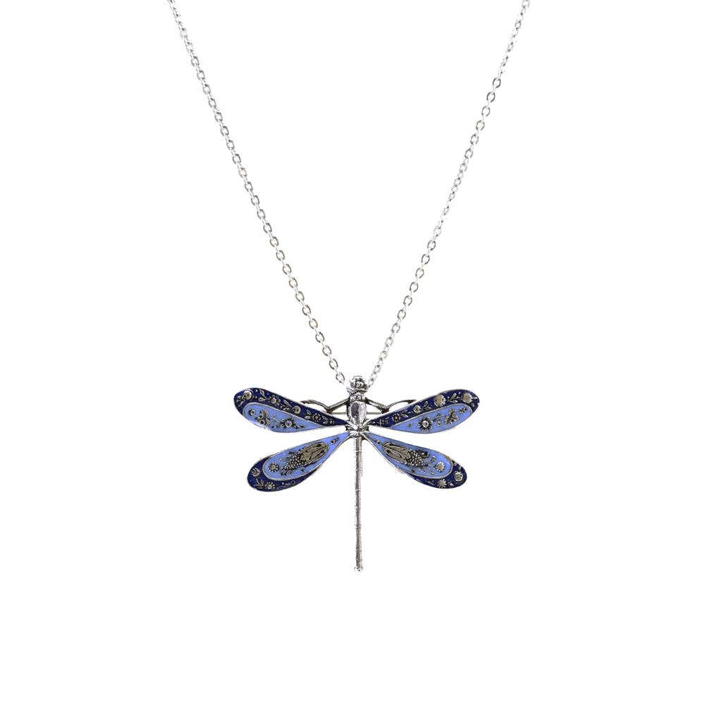 Collier Libellule gravée