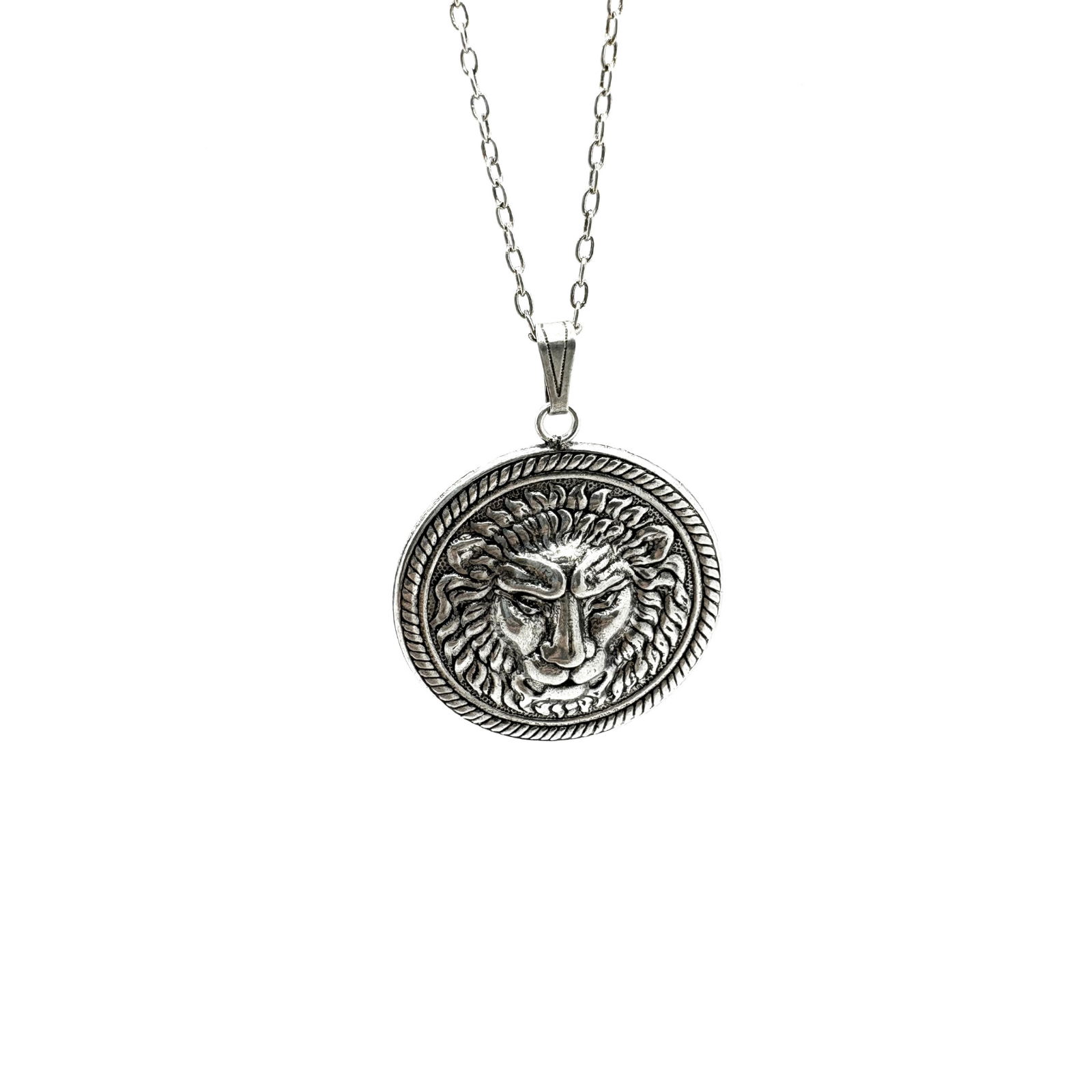 Collier Lion Argenté