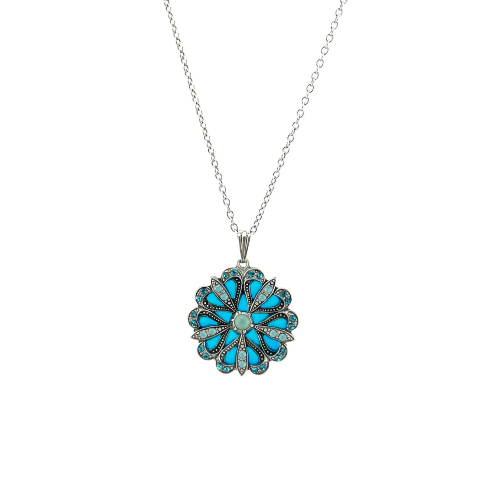 Collier Flore Argenté