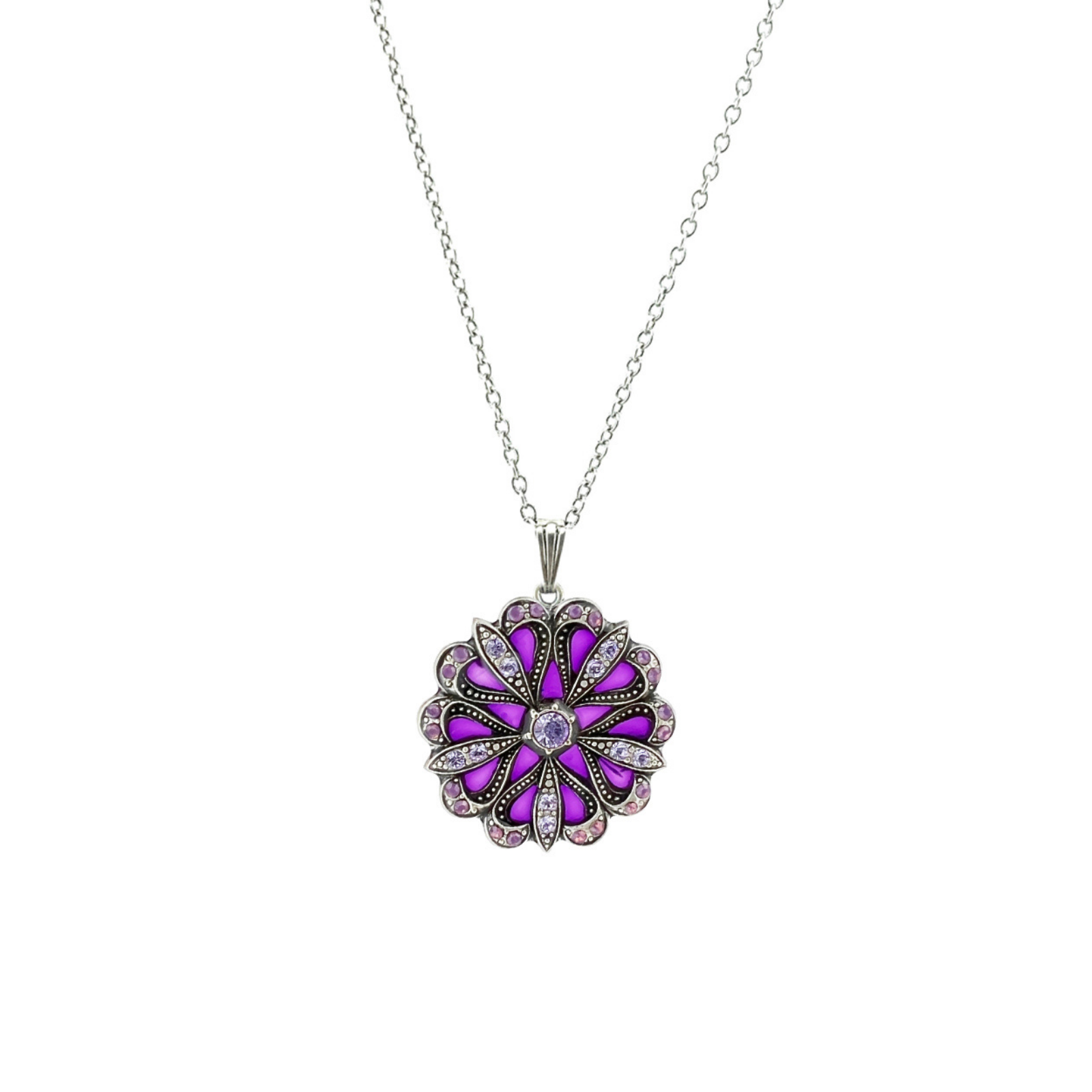 Collier Flore Argenté