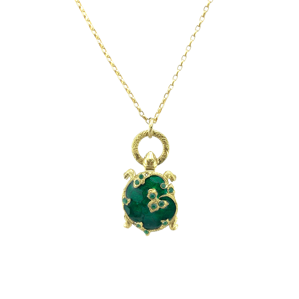 Collier Tortue Doré