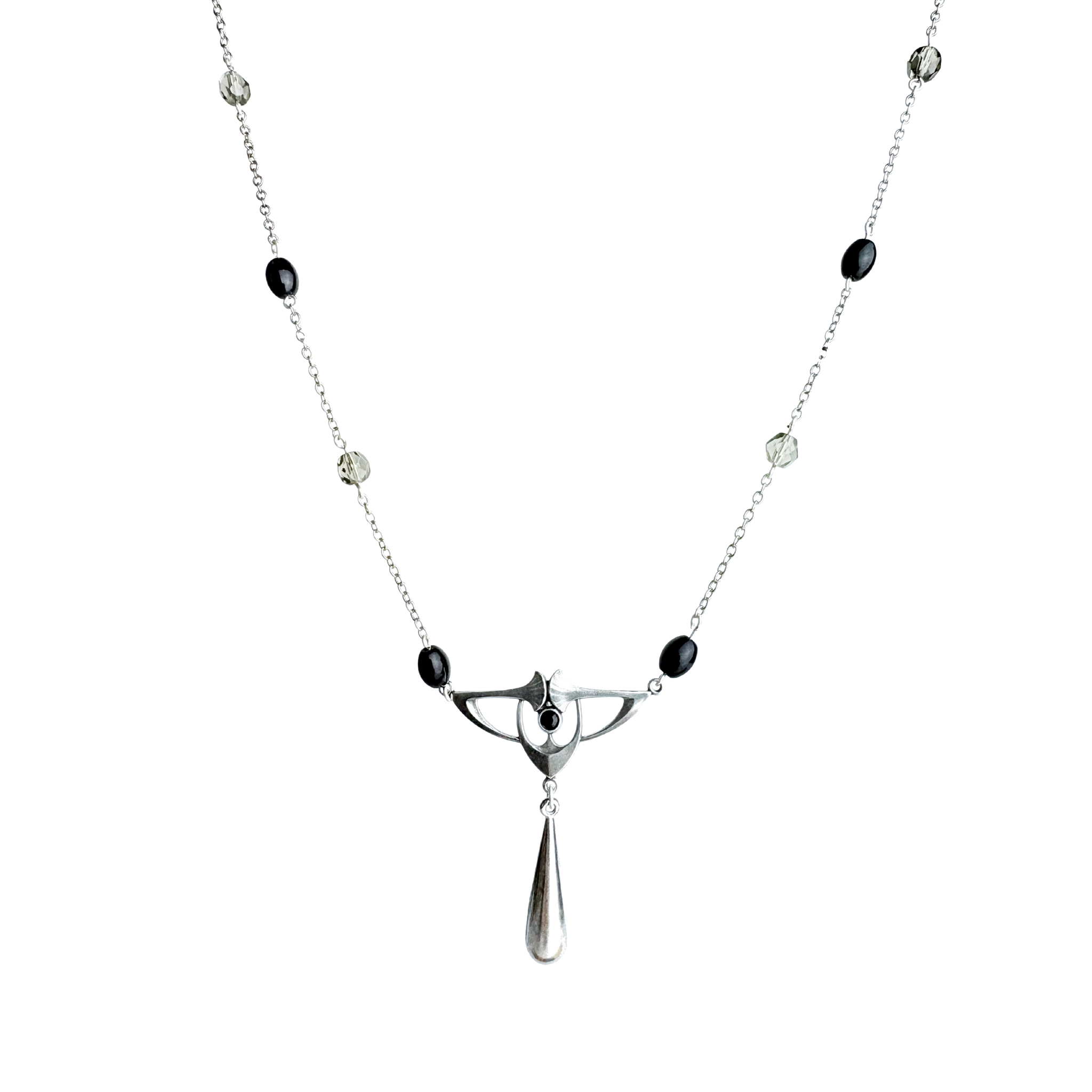 Collier Belle époque Argenté