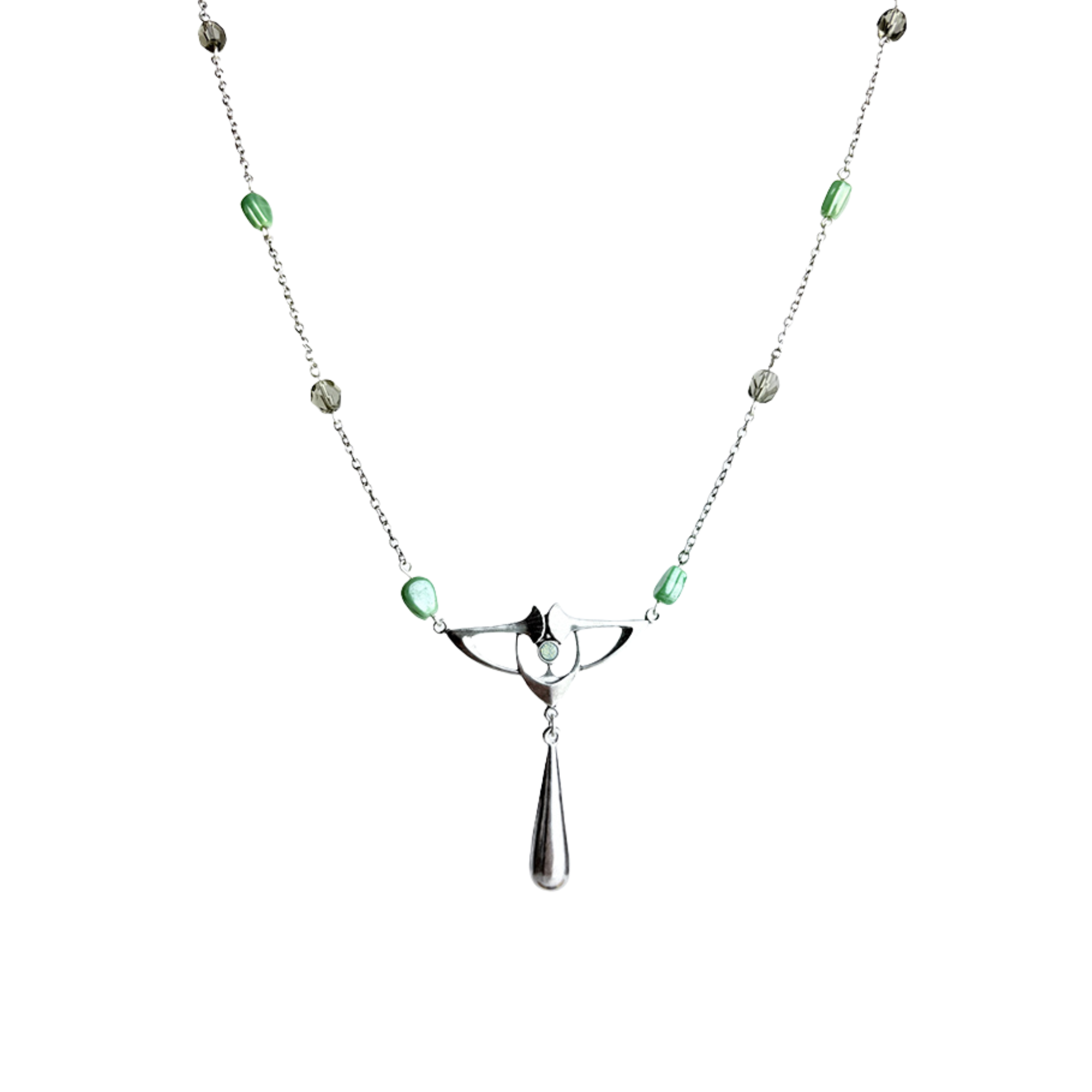 Collier Belle époque Argenté