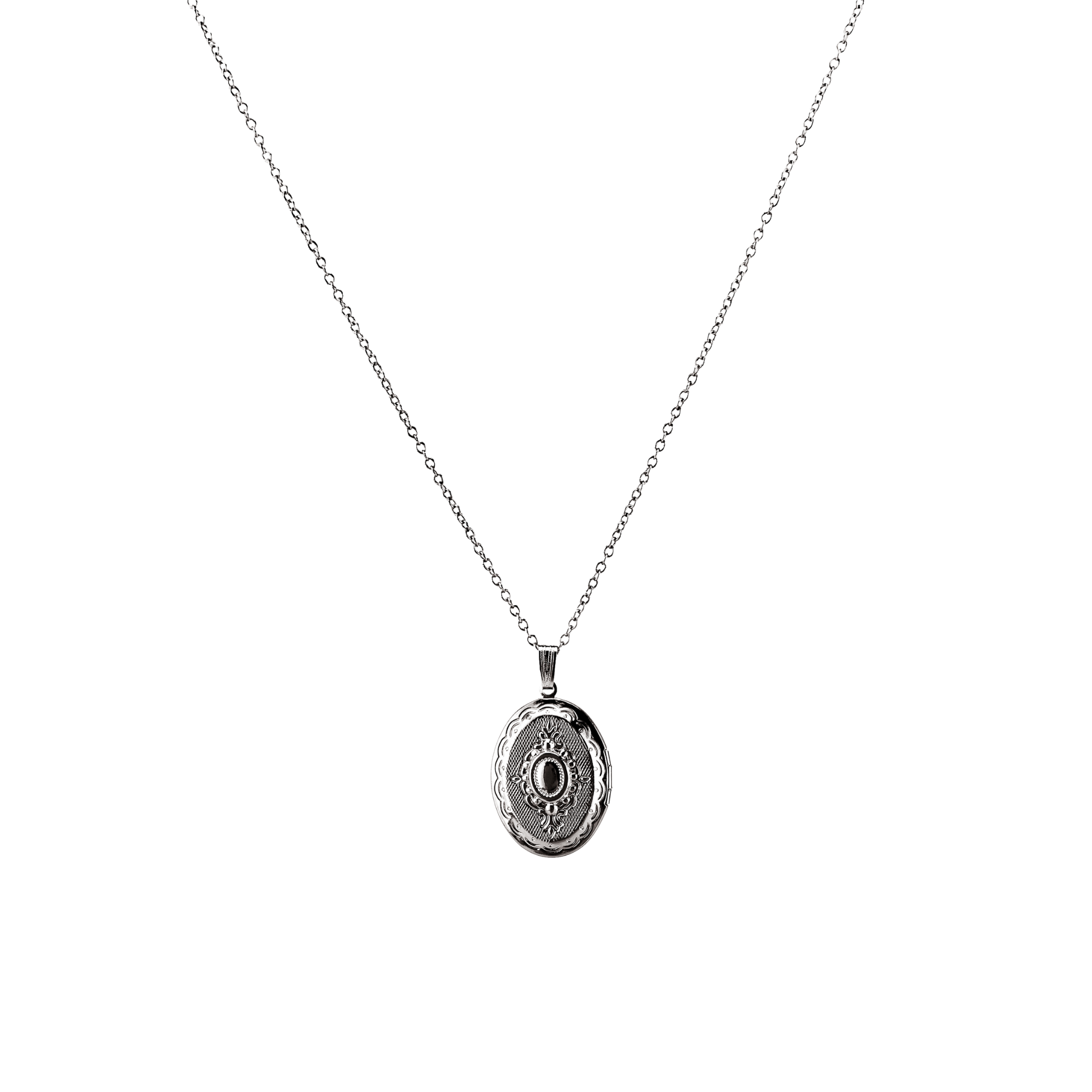 Collier Locket minorque Argenté