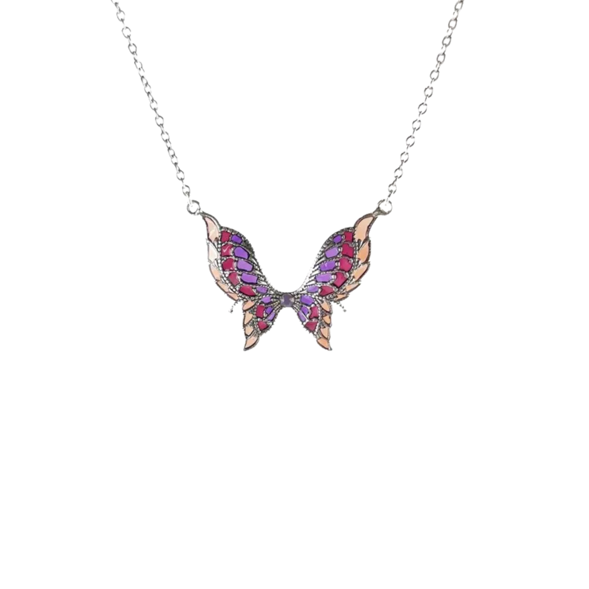 Collier Papilio Argenté